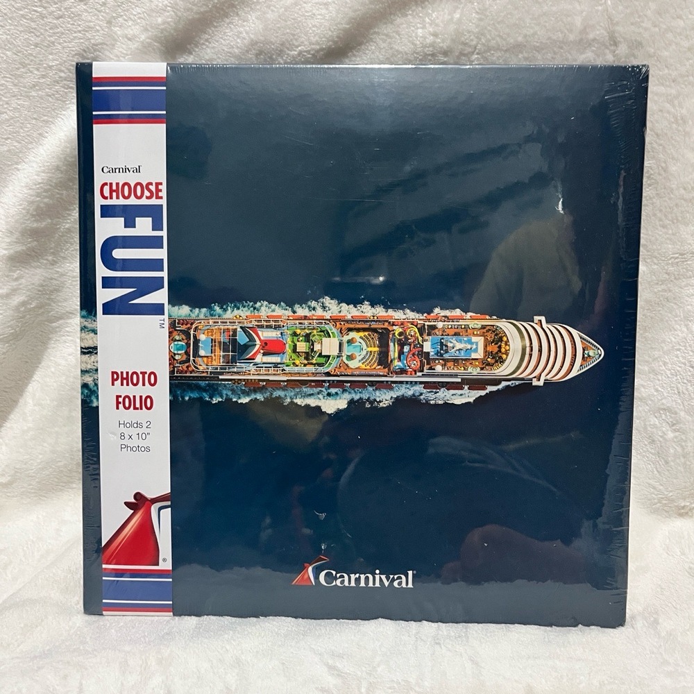 Carnival Photo Folio Photos‎ Blue Cruise Ship Novelty Travel Photo Album